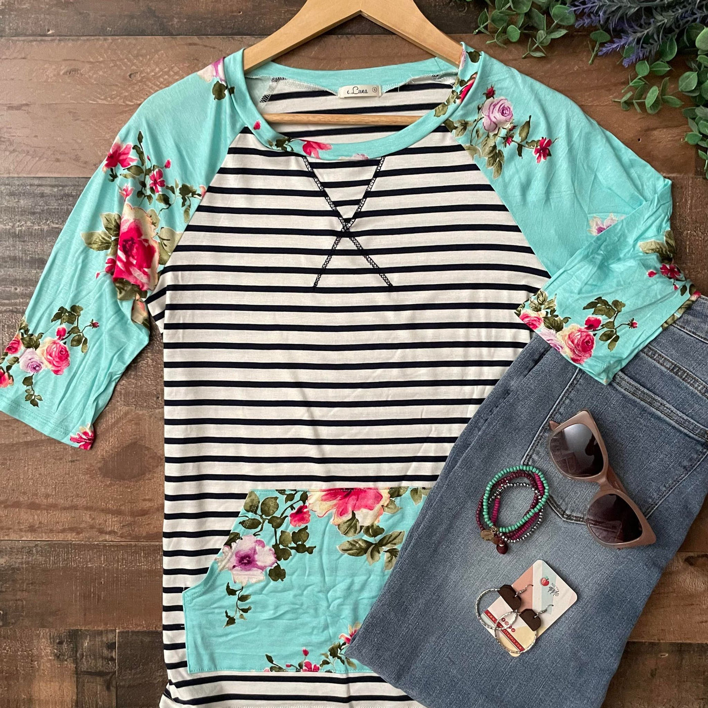 Jersey Floral Spring Top